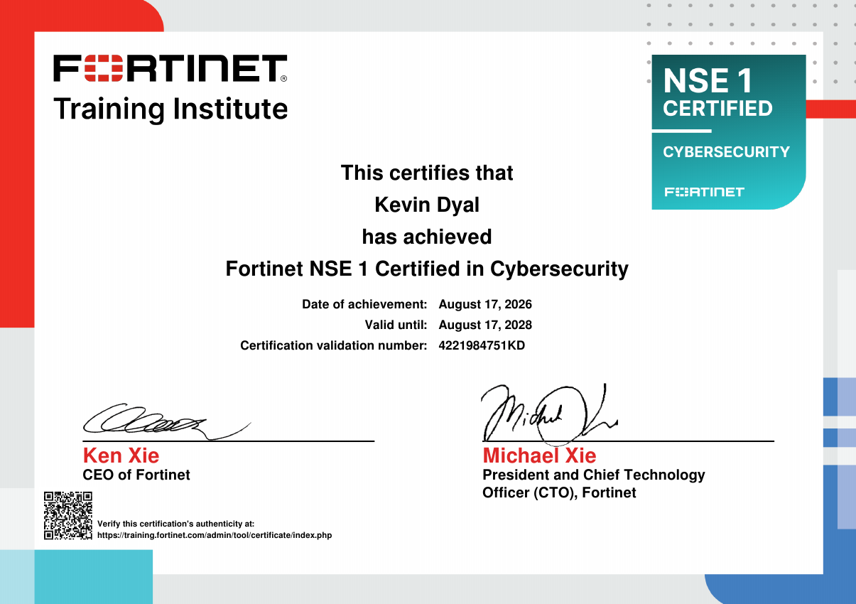 Cybersecurity Certificate Preview